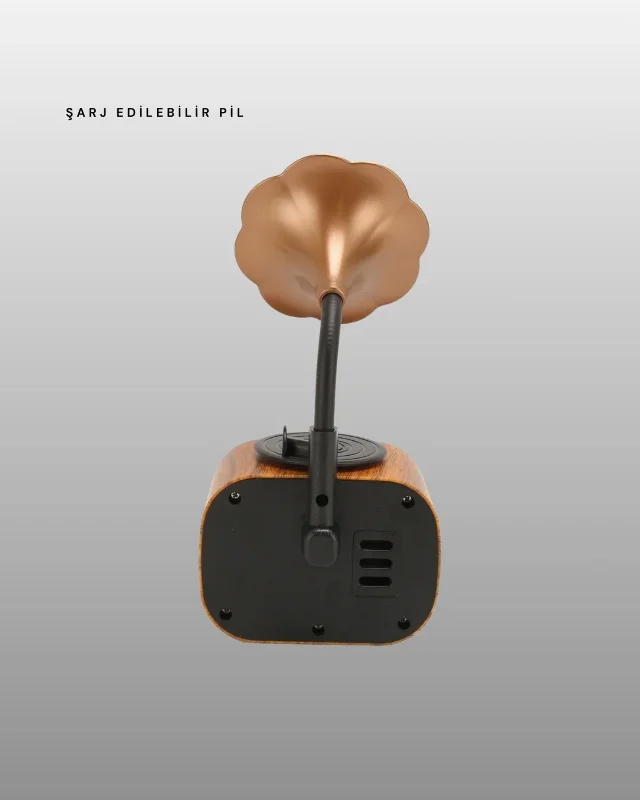 Retro Tasarımlı Şarjlı Mini Radyo Bluetooth Hoparlör