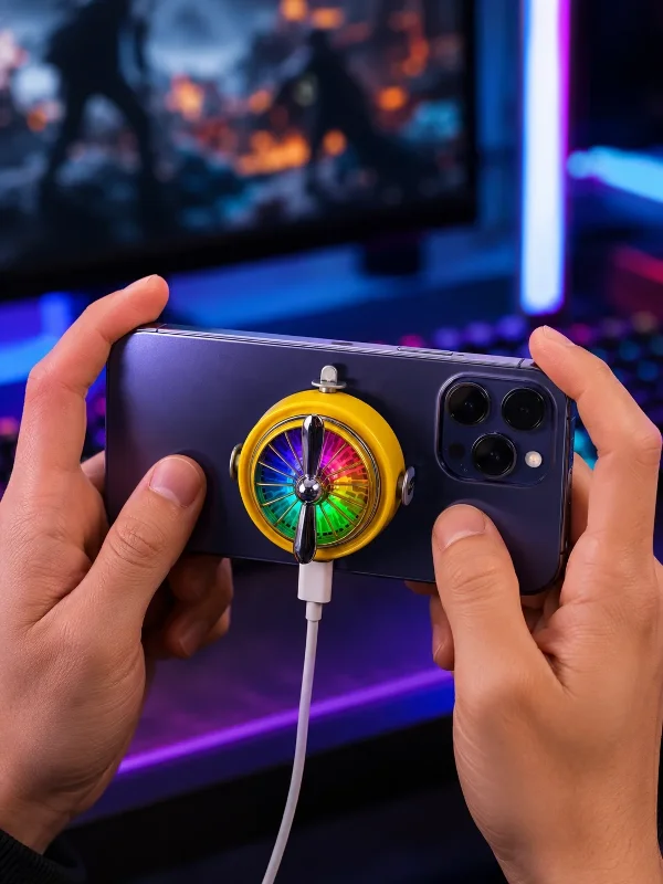 Rgb Led Işıklı Telefon Soğutma Fanı