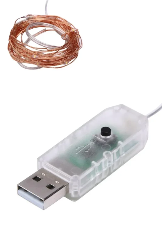 Usb Bağlantılı 5 Metre Led Işık İle Yılbaşı Dekorasyonu