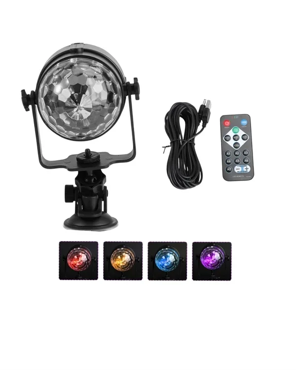 Renkli Led Işıklı Mini Disko Topu 1 Adet Parti Aksesuarı