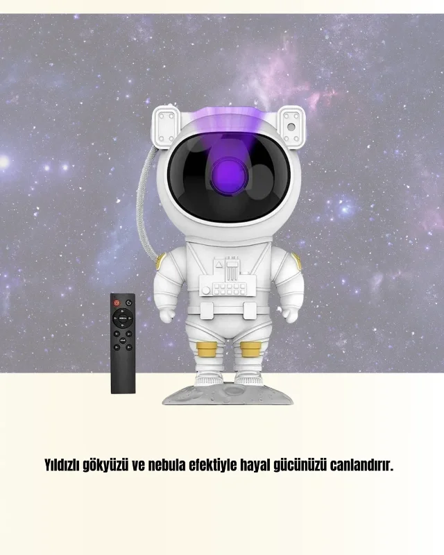 Uzaktan Kumandalı Yıldız Projeksiyon Lamba 1 Adet