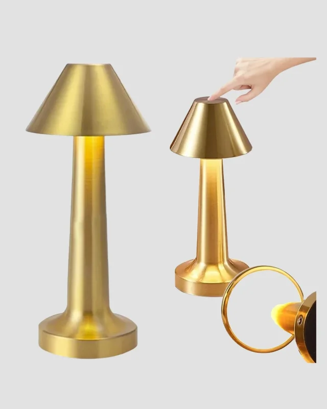 Modern Şarjlı Masa Lambası 3 Işık Modu Metal Gövde