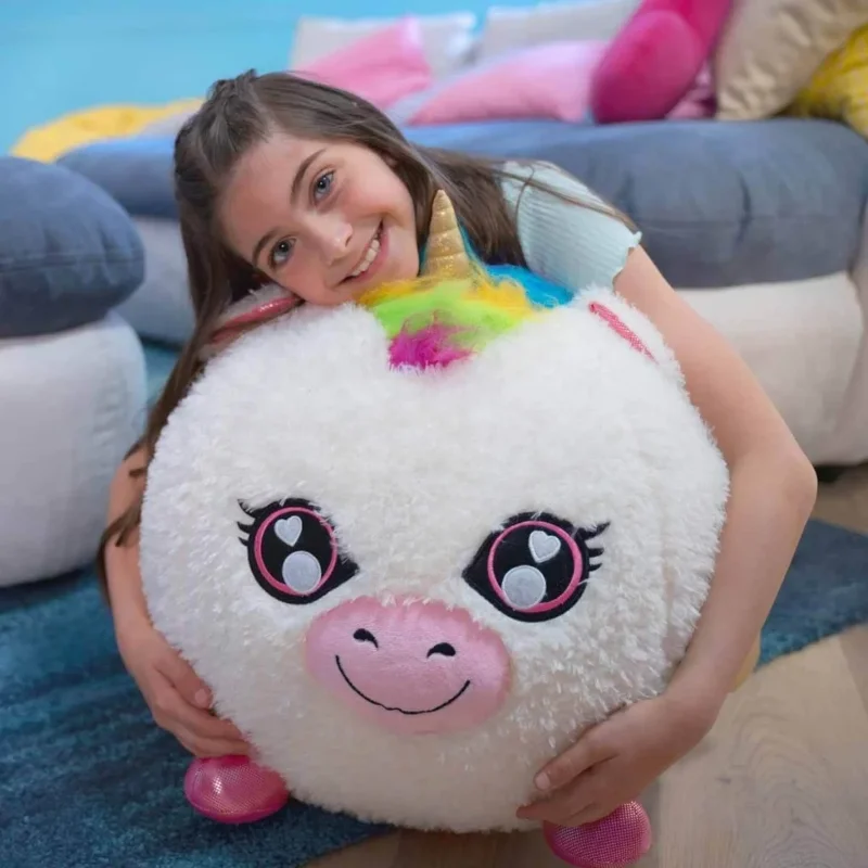 Eğlenceli Şişme Peluş Unicorn XXL Boyut