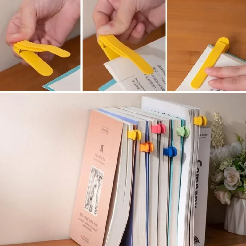 Ergonomik Akıllı Silikon 3'lü Kitap Klips Seti