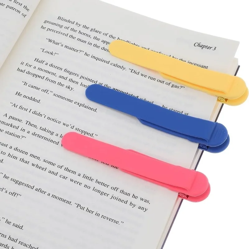 Ergonomik Akıllı Silikon 3'lü Kitap Klips Seti