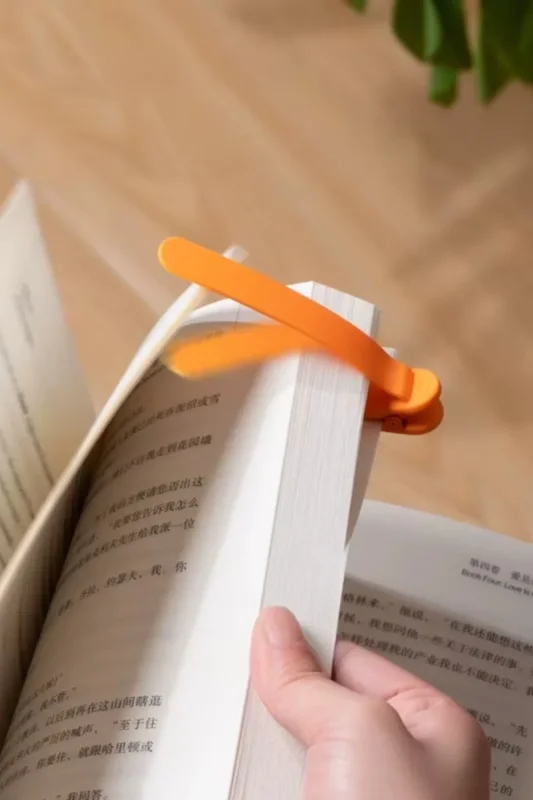 Ergonomik Akıllı Silikon 3'lü Kitap Klips Seti
