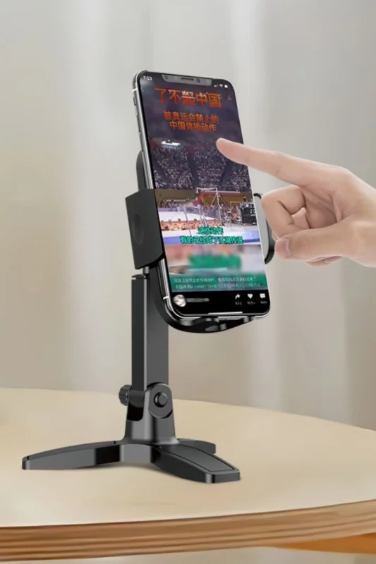 Ergonomik 360 Derece Dönebilen Telefon Tripodu ve Masaüstü Standı