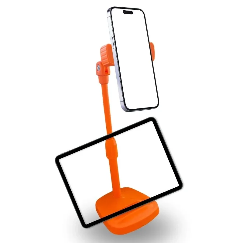 Ergonomik Turuncu Masaüstü Telefon ve Tablet Tutucu