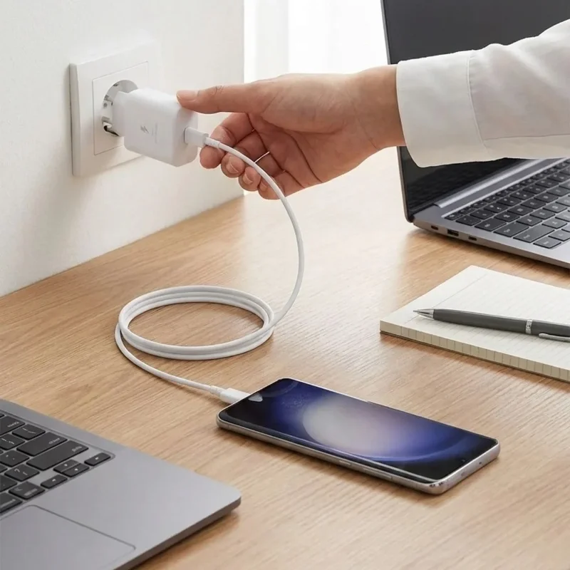 Ultra Hızlı 45 W USB-C PD 3.0 Şarj Adaptörü ve 5 A Kablo Seti – 2. görsel