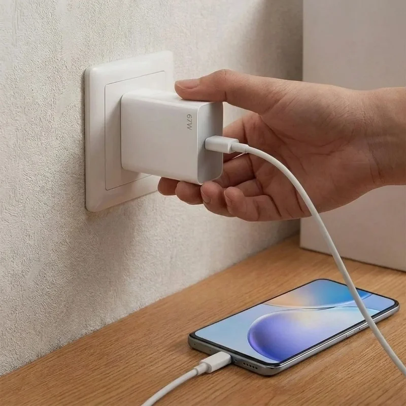 Ultra Hızlı 67 W USB Type-C Şarj Adaptörü ile Güvenli Şarj