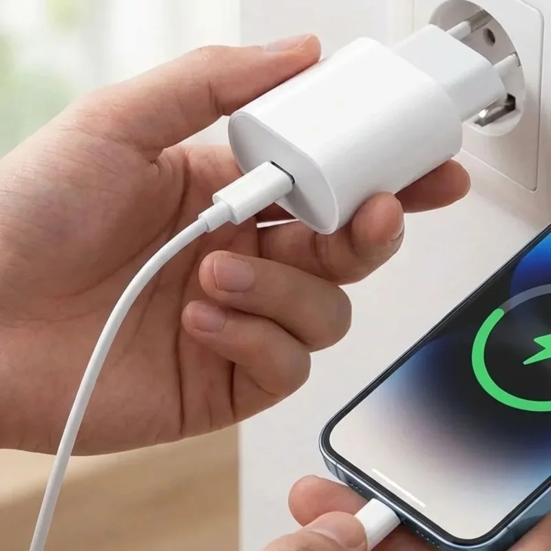 Ultra Hızlı 20 W USB-C Lightning Şarj Adaptörü ile Kablolu Şarj Cihazı