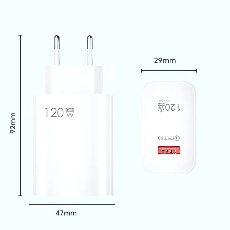 Ultra Hızlı 120 W USB Type C Kablolu Şarj Aleti