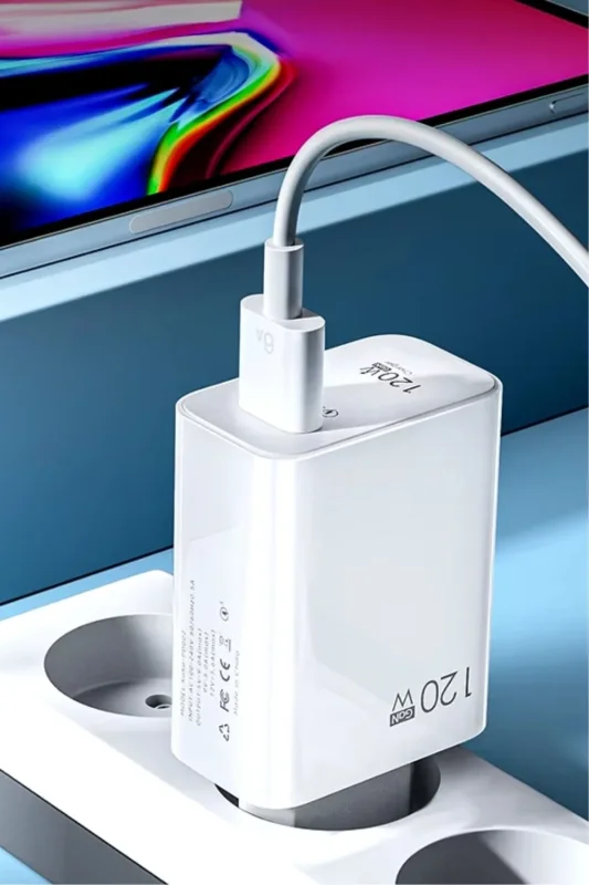 Ultra Hızlı 120 W USB Type C Kablolu Şarj Aleti