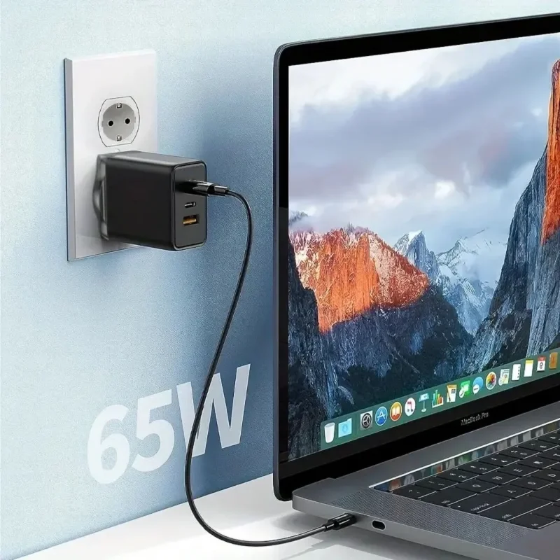 Ultra Hızlı 65 W Type-C Uçlu Taşınabilir Şarj Aleti – 2. görsel
