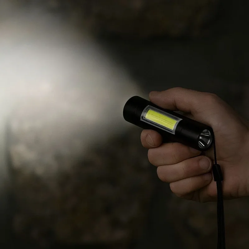 Taşınabilir LED Cihazı - Kompakt Plastik El Feneri – 3. görsel