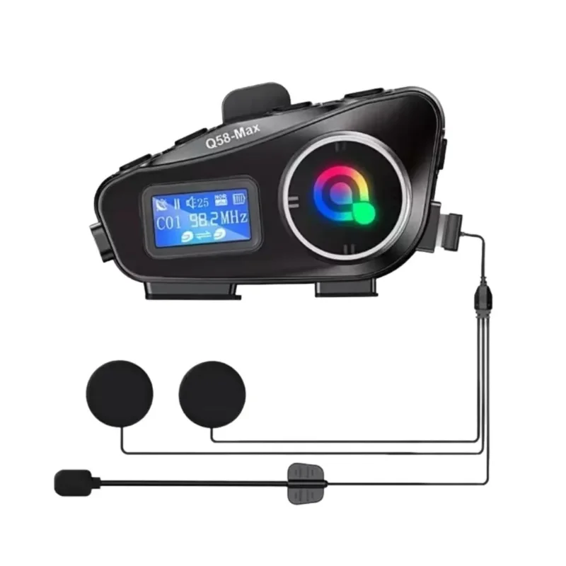 Ergonomik Suya Dayanıklı Bluetooth Kulaklık ve Fenerli Kask Aksesuarı