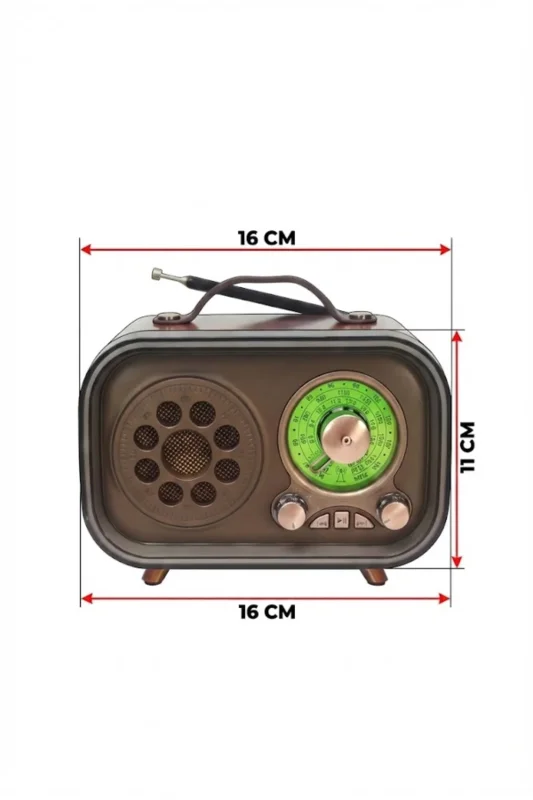 Şık Tasarım Taşınabilir Bluetooth FM Radyo Hoparlör USB TF Kart – 2. görsel