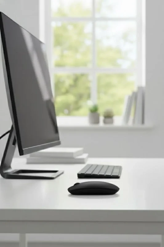 Lüks Tasarım Kablosuz Sessiz Ofis ve Oyun Mouse'u - Ergonomik Siyah Fare