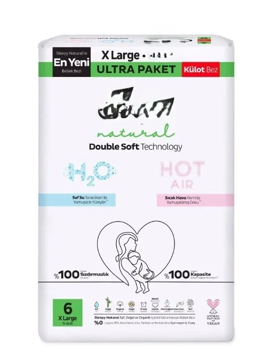 Ultra Paket Natural Double Soft Külot Bez 62 Adet 6 Beden – 2. görsel