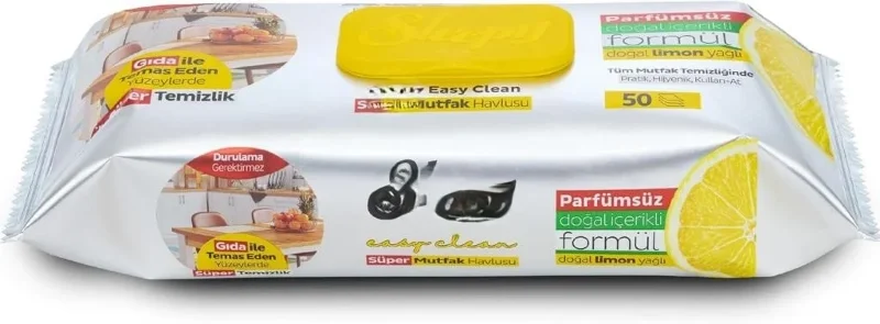 Pratik Mutfak Temizlik Havlusu 50 Adet Limon Renkli – 2. görsel