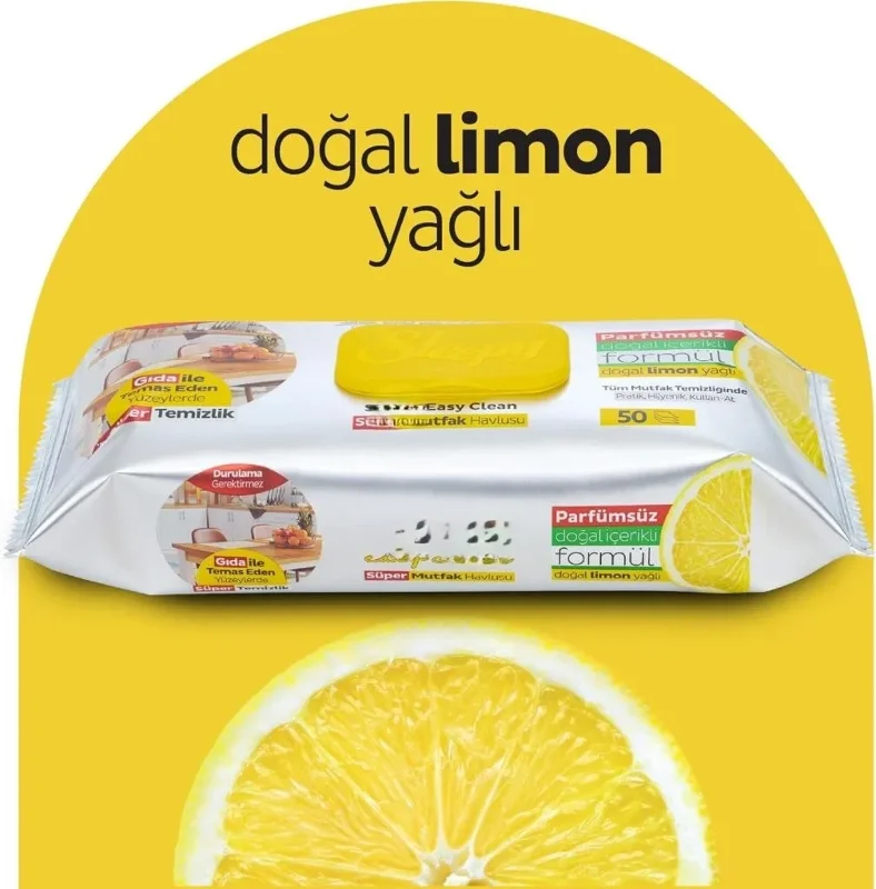 Pratik Mutfak Temizlik Havlusu 50 Adet Limon Renkli – 4. görsel