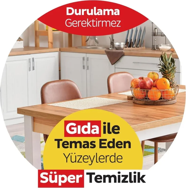 Pratik Mutfak Temizlik Havlusu 50 Adet Limon Renkli