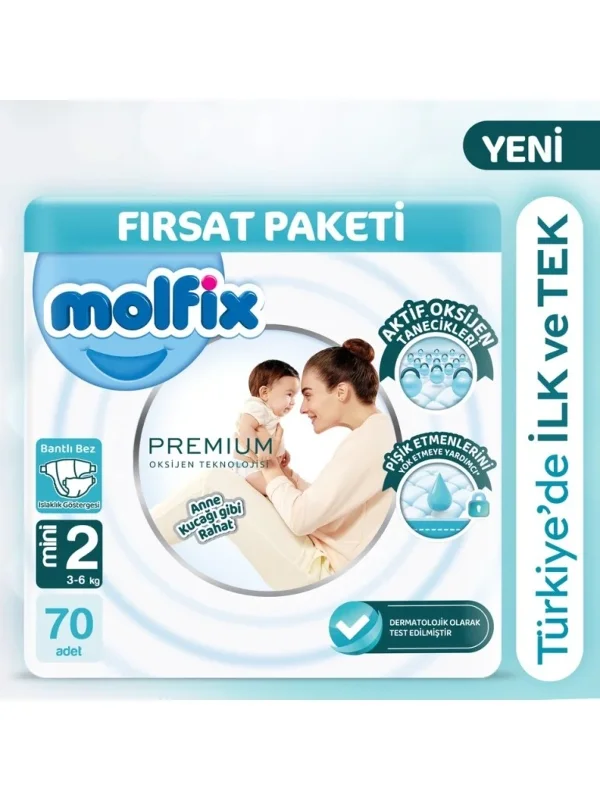 Bebek Bezi Fırsat Paketi 3-6 Kg 70 Adet