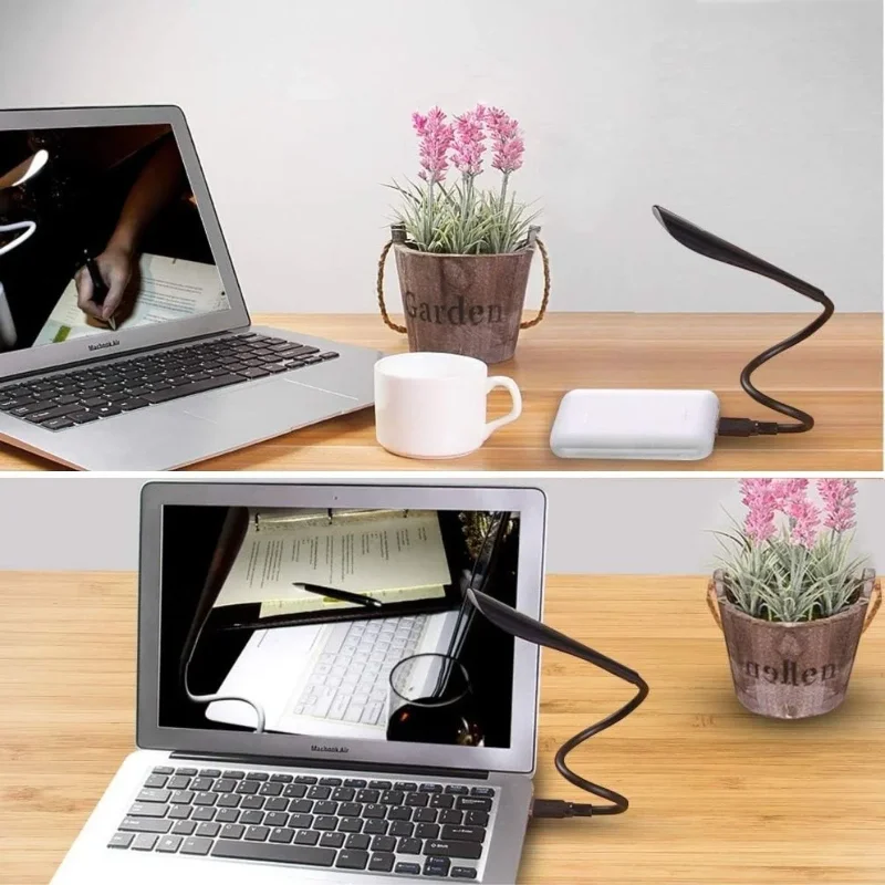 Ergonomik Dokunmatik 3 Kademeli 14 LED Masa Lambası - Siyah