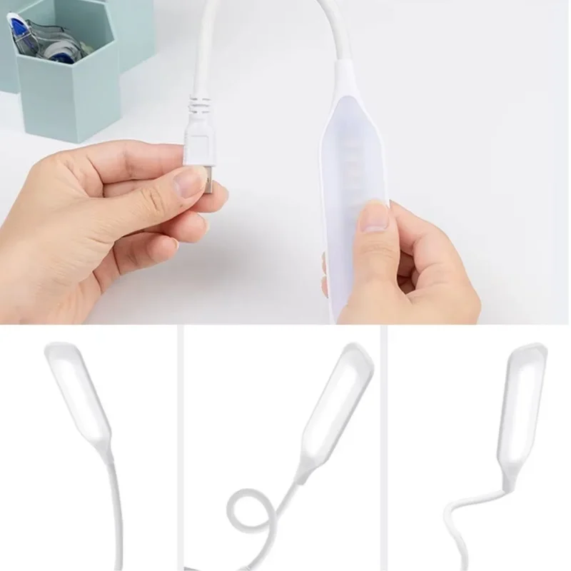 Modern Tasarımlı Dokunmatik 3 Kademeli LED Masa Lambası - Beyaz