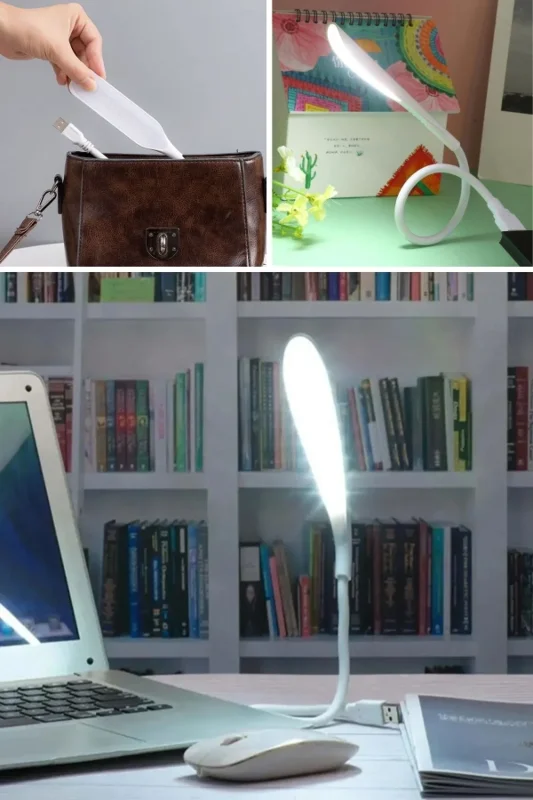 Modern Tasarımlı Dokunmatik 3 Kademeli LED Masa Lambası - Beyaz