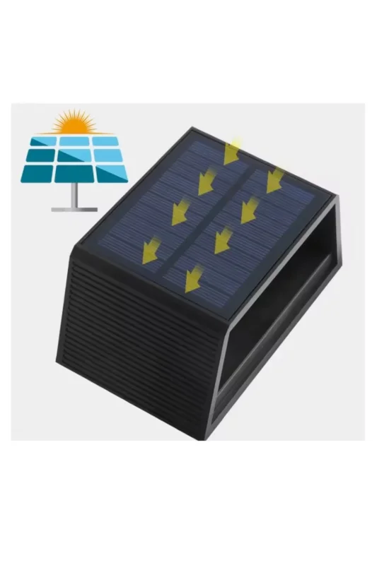 Modern Suya Dayanıklı Güneş Enerjili Çift Yönlü Duvar Lambası