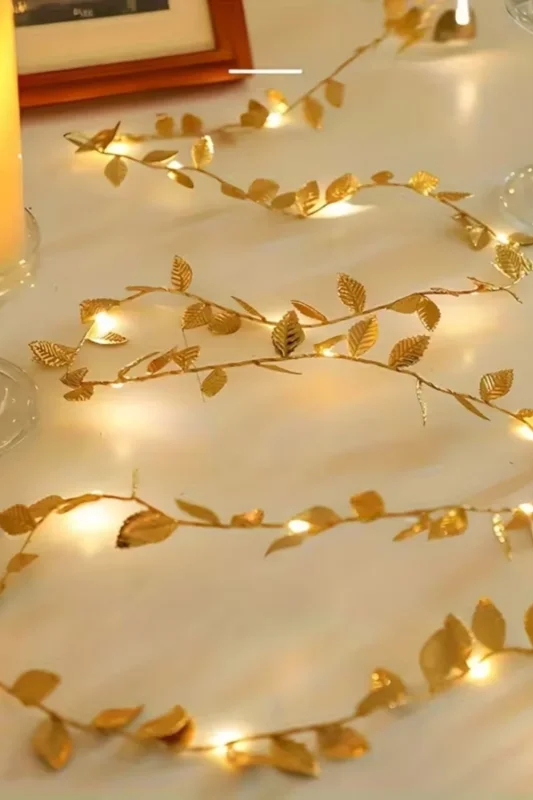 Şık Tasarım Dekoratif 3 Metre Altın LED Şeridi