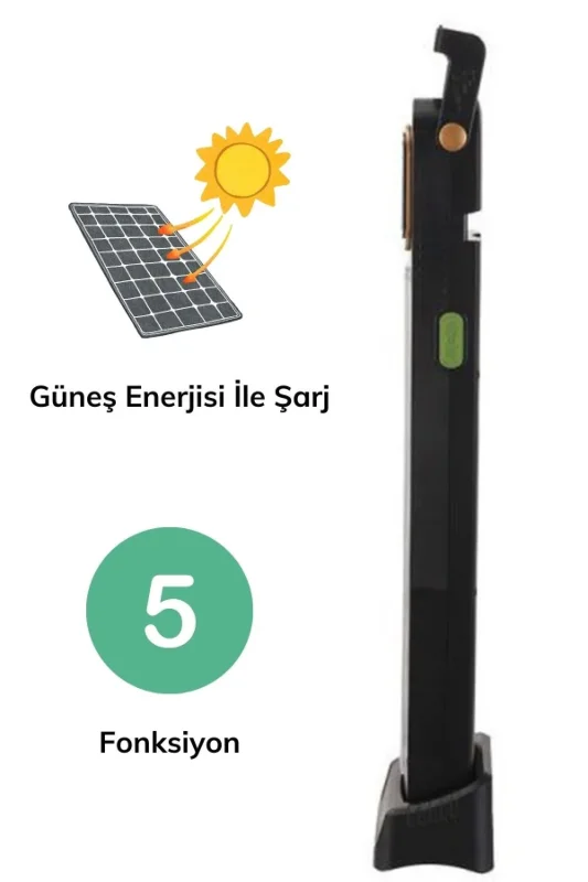 Çok Amaçlı Güneş Enerjili 48 LED Işıldak