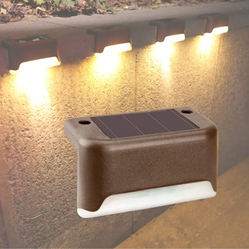 Şık Tasarım Güneş Enerjili Su Geçirmez LED Merdiven Lambası 4 Adet