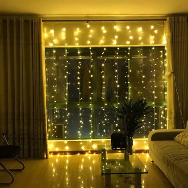 Çok Amaçlı 200 LED İpli Şerit Perde Işığı Gün Işığı