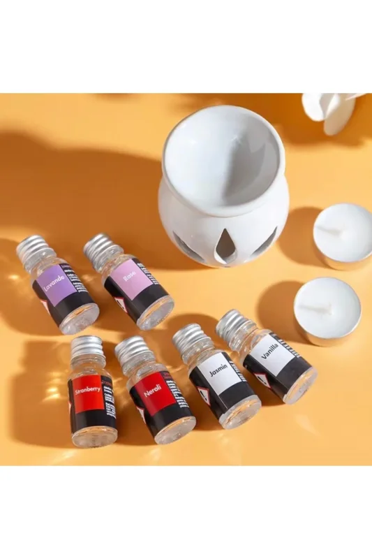 Rahatlatıcı Spa Deneyimi İçin Aromaterapi Yağ Seti ve Buhurdanlık