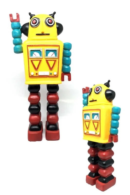 Renkli Tasarıma Sahip Uzaylı Robot Biblo Figürü