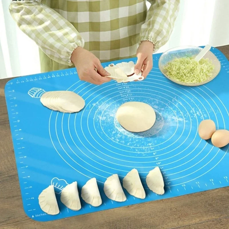 Ergonomik Silikon Hamur Açma Matı 30 x 40 cm Kolay Kullanım