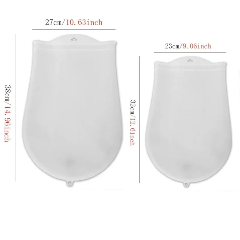 Ergonomik Şeffaf Silikon Hamur Yoğurma Torbası 30 cm Çok Amaçlı