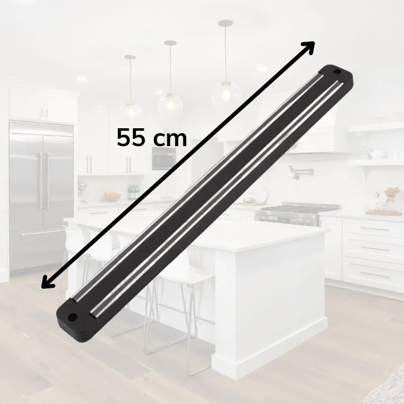 Ergonomik Paslanmaz Mıknatıslı Bıçak Askı Standı 55 Cm