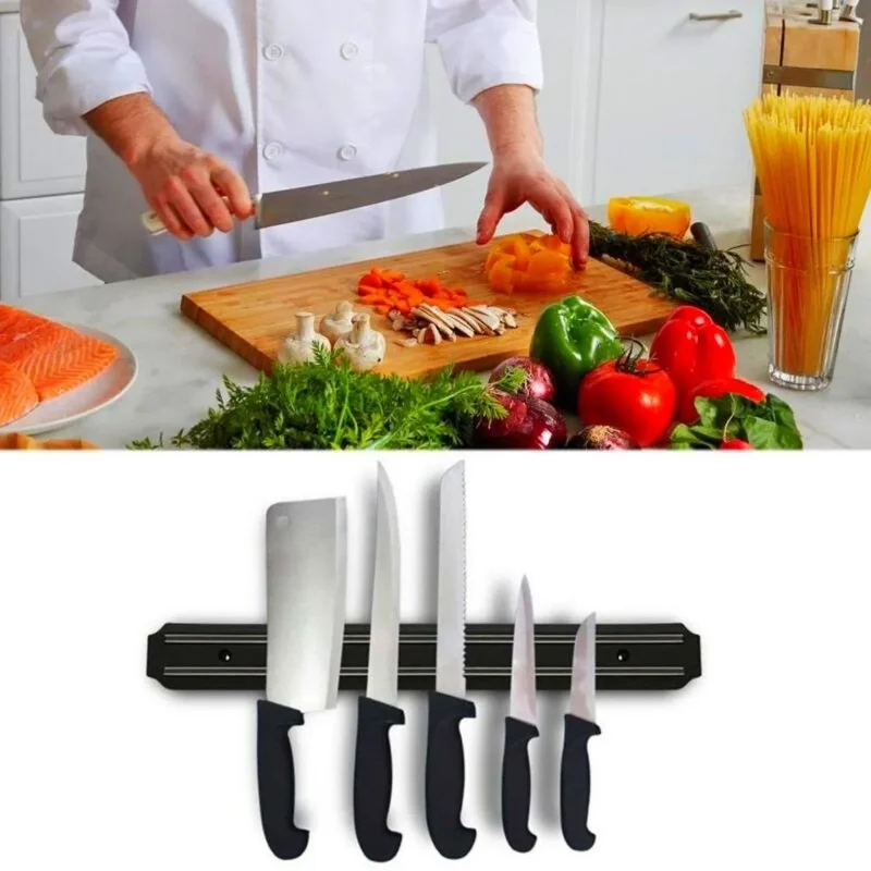 Ergonomik Paslanmaz Mıknatıslı Bıçak Askı Standı 55 Cm