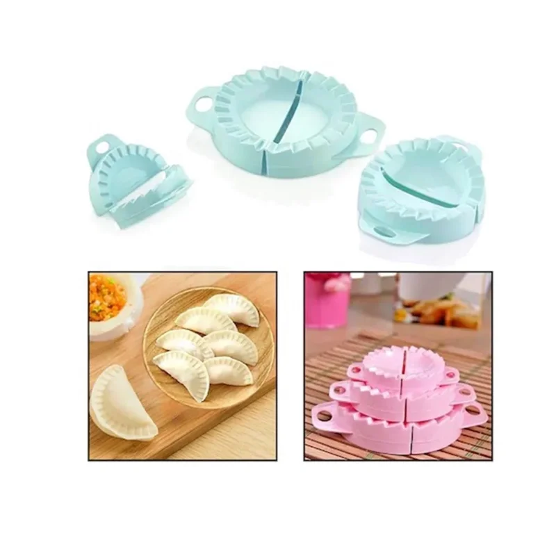 Ergonomik Çok Amaçlı Ravioli Kesme Kalıbı Seti 3'lü