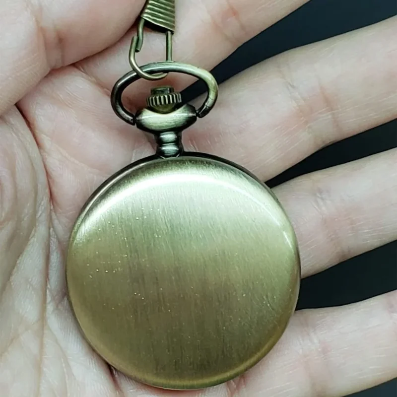 Düz Köstekli Saat 4.5 Cm Çap 30 Cm Zincir Uzunluğu