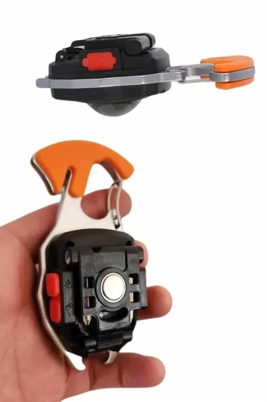 Kompakt 7 Modlu Mini Led Lamba Usb Şarjlı Anahtarlık