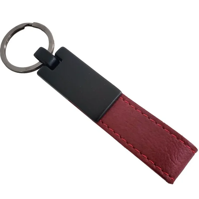 Şık Bordo Deri Anahtarlık 11x2 Cm Hediye Seçeneği