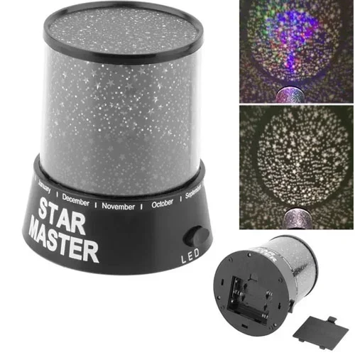 Renkli Star Master Gece Lambası 9x12 Cm Kablosuz