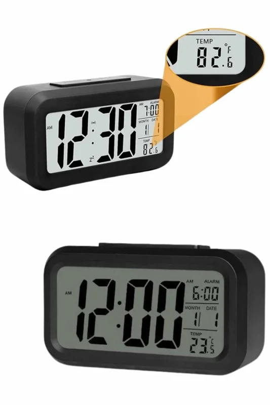 Dijital Ofis Saati Alarmlı Termometre 4,3x15,1 Cm
