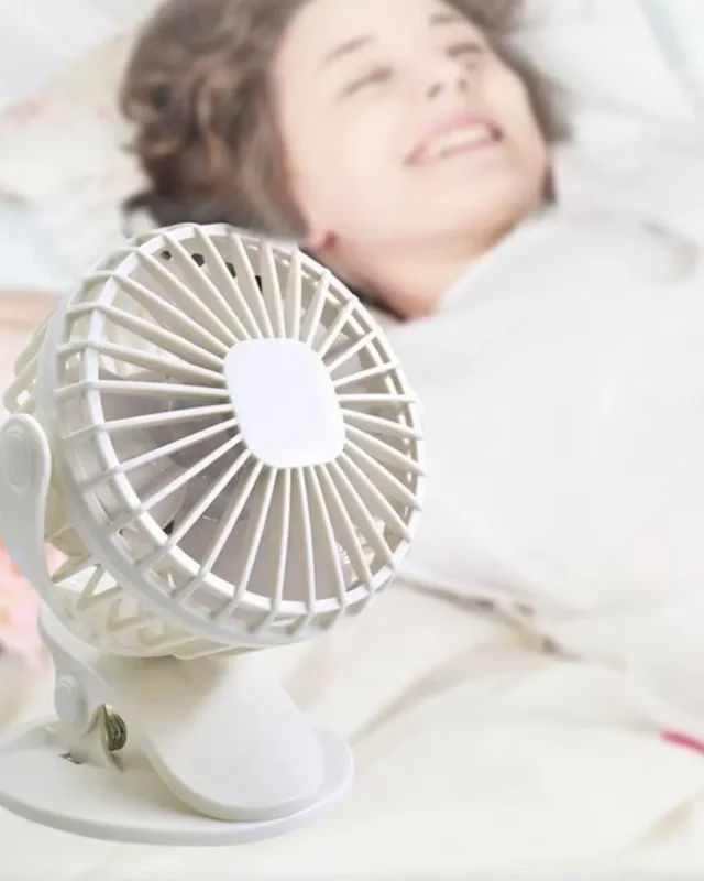 Portatif Mini Fan 360 Derece Dönebilir Klipsli Usb Şarjlı