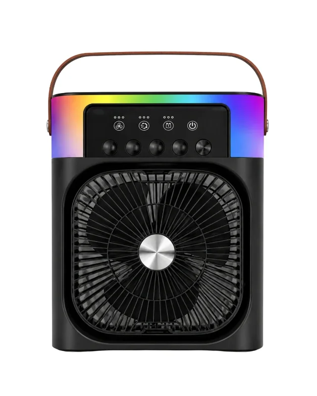 Mini Klima Taşınabilir Usb Şarjlı Rgb Işıklı Fan