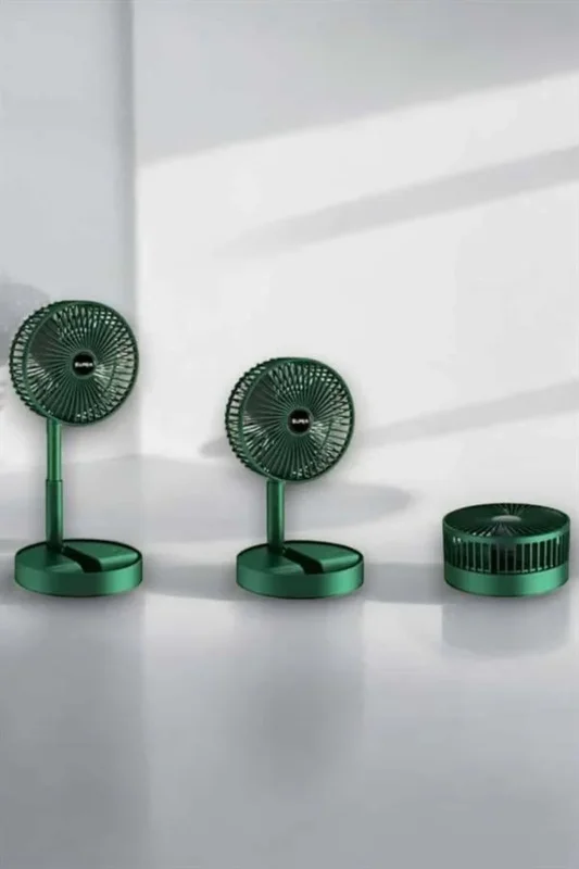 Katlanabilir Mini Fan Telefon Standlı 3 Kademeli Soğutucu